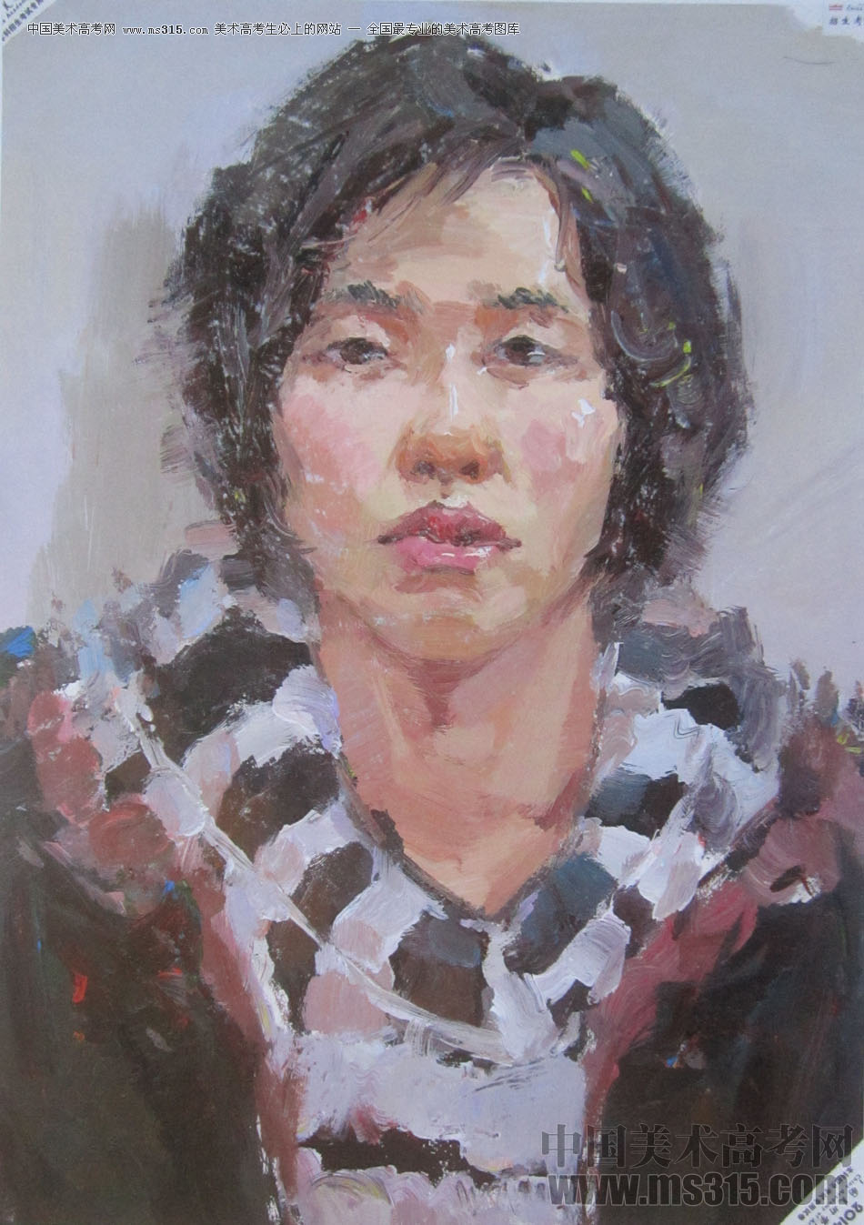 2014年中国美术学院造型图媒类色彩优秀试卷44