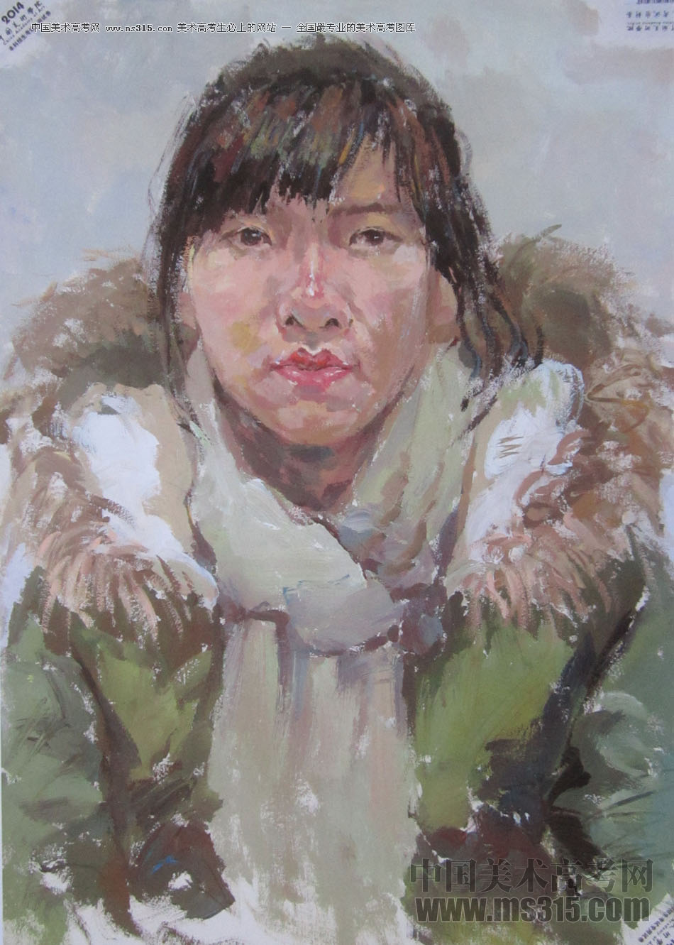 2014年中国美术学院造型图媒类色彩优秀试卷46