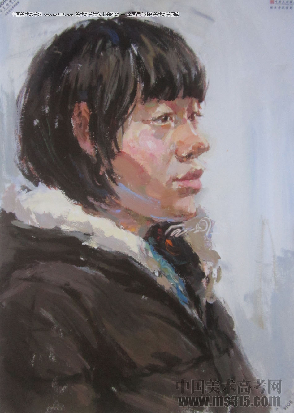 2014年中国美术学院造型图媒类色彩优秀试卷53