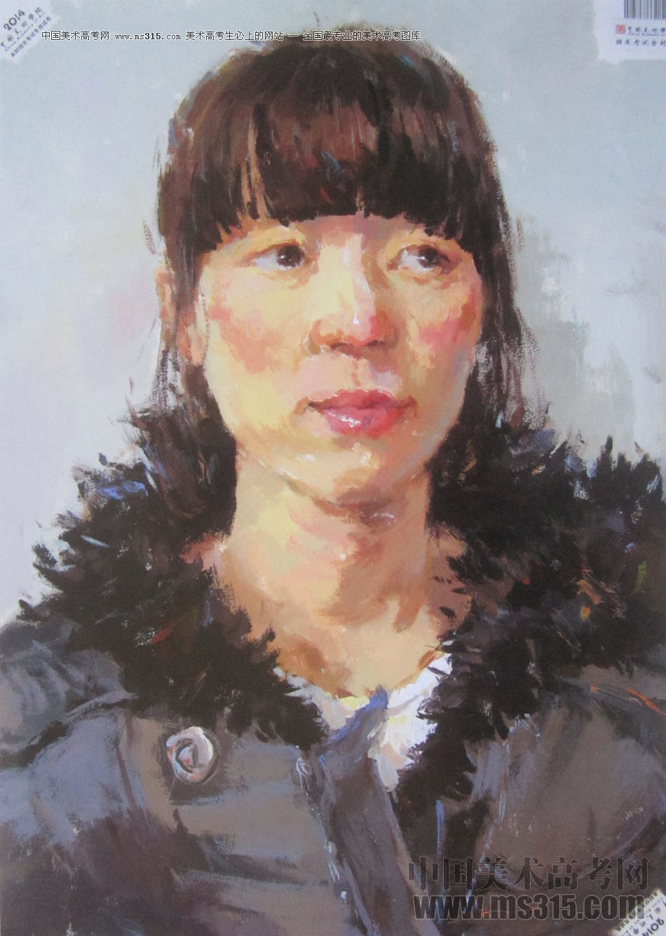 2014年中国美术学院造型图媒类色彩优秀试卷51
