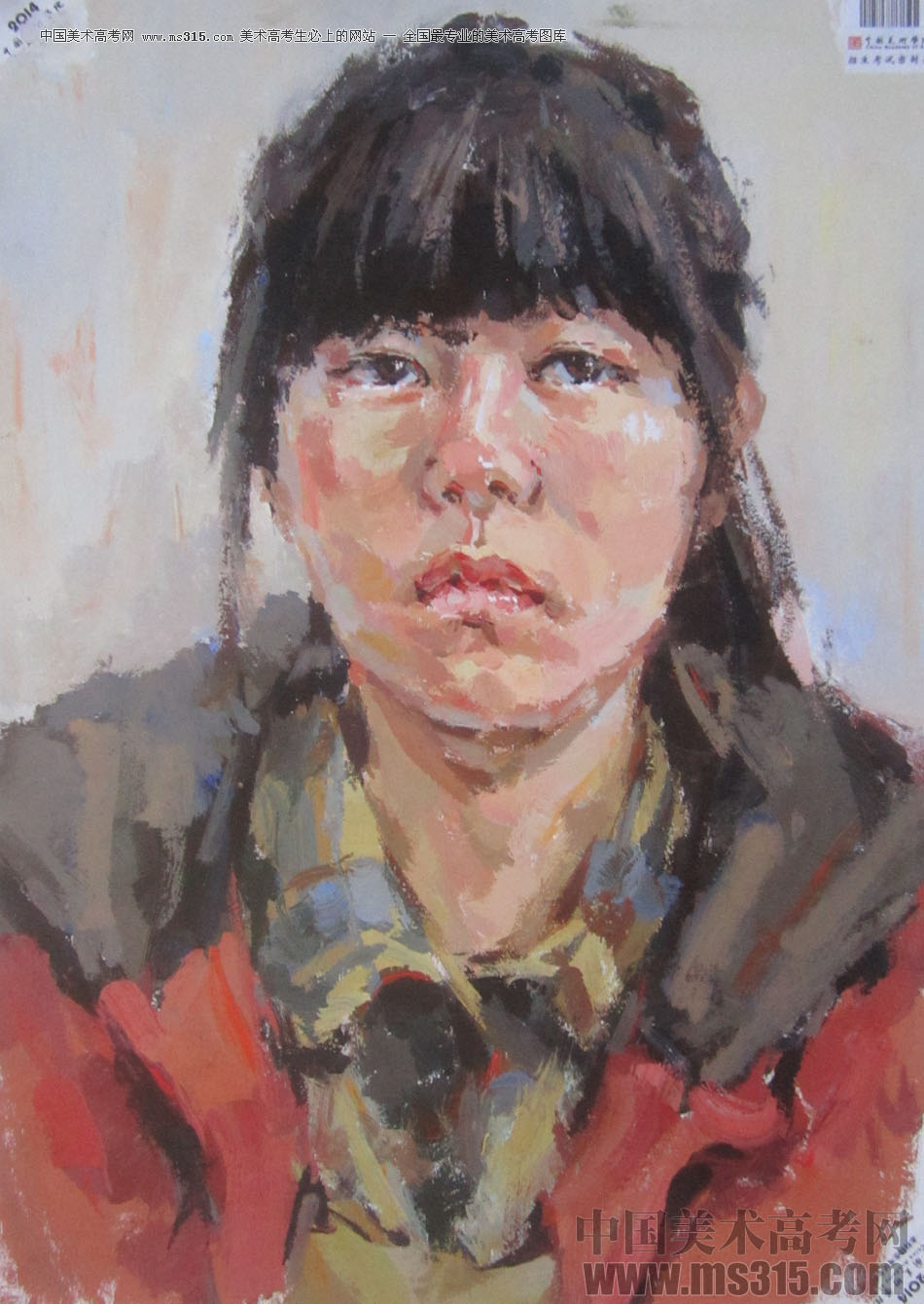 2014年中国美术学院造型图媒类色彩优秀试卷54