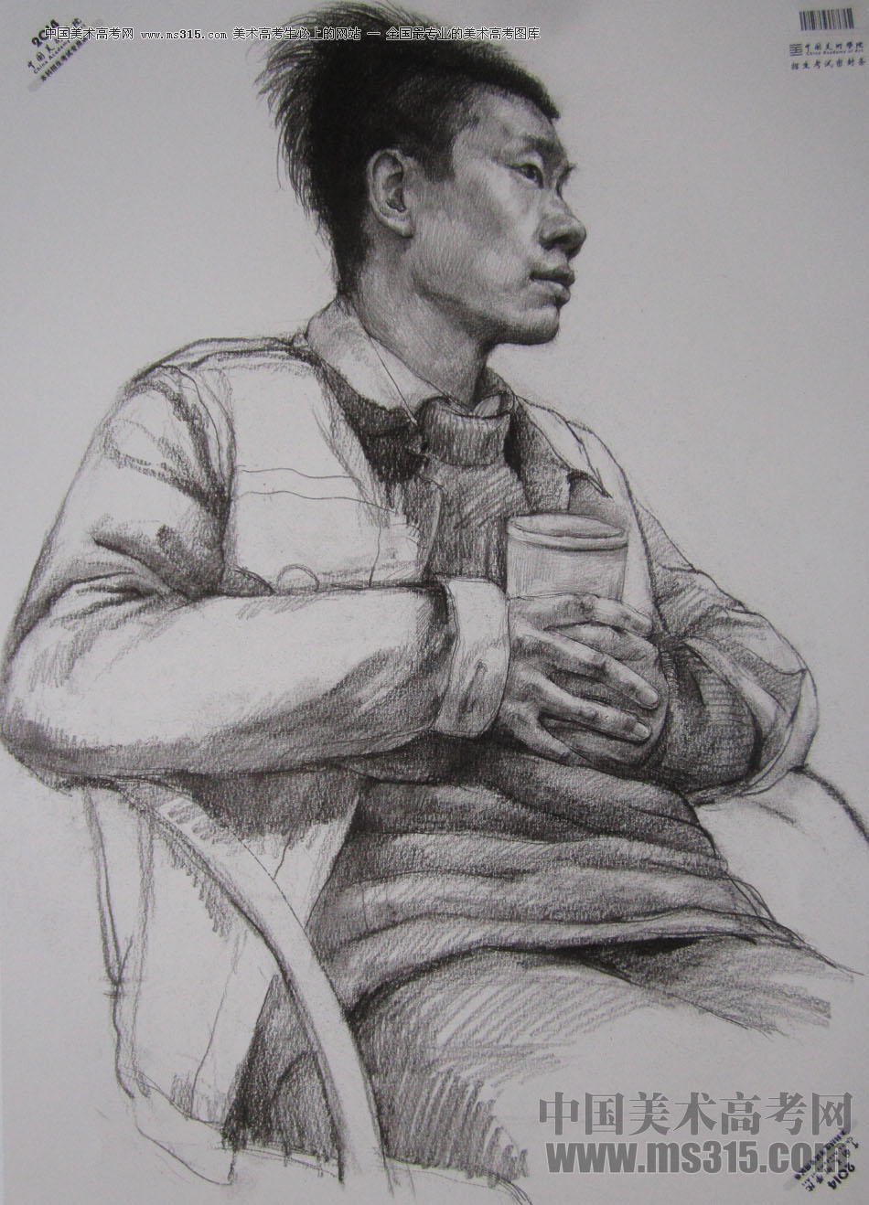 2014年中国美术学院素描优秀试卷39