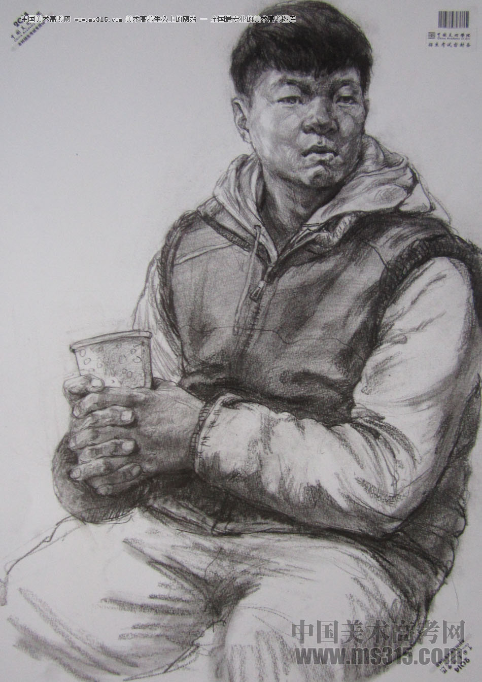 2014年中国美术学院素描优秀试卷42