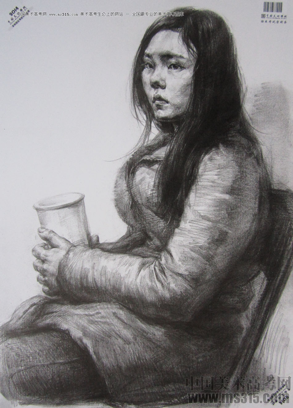 2014年中国美术学院素描优秀试卷46