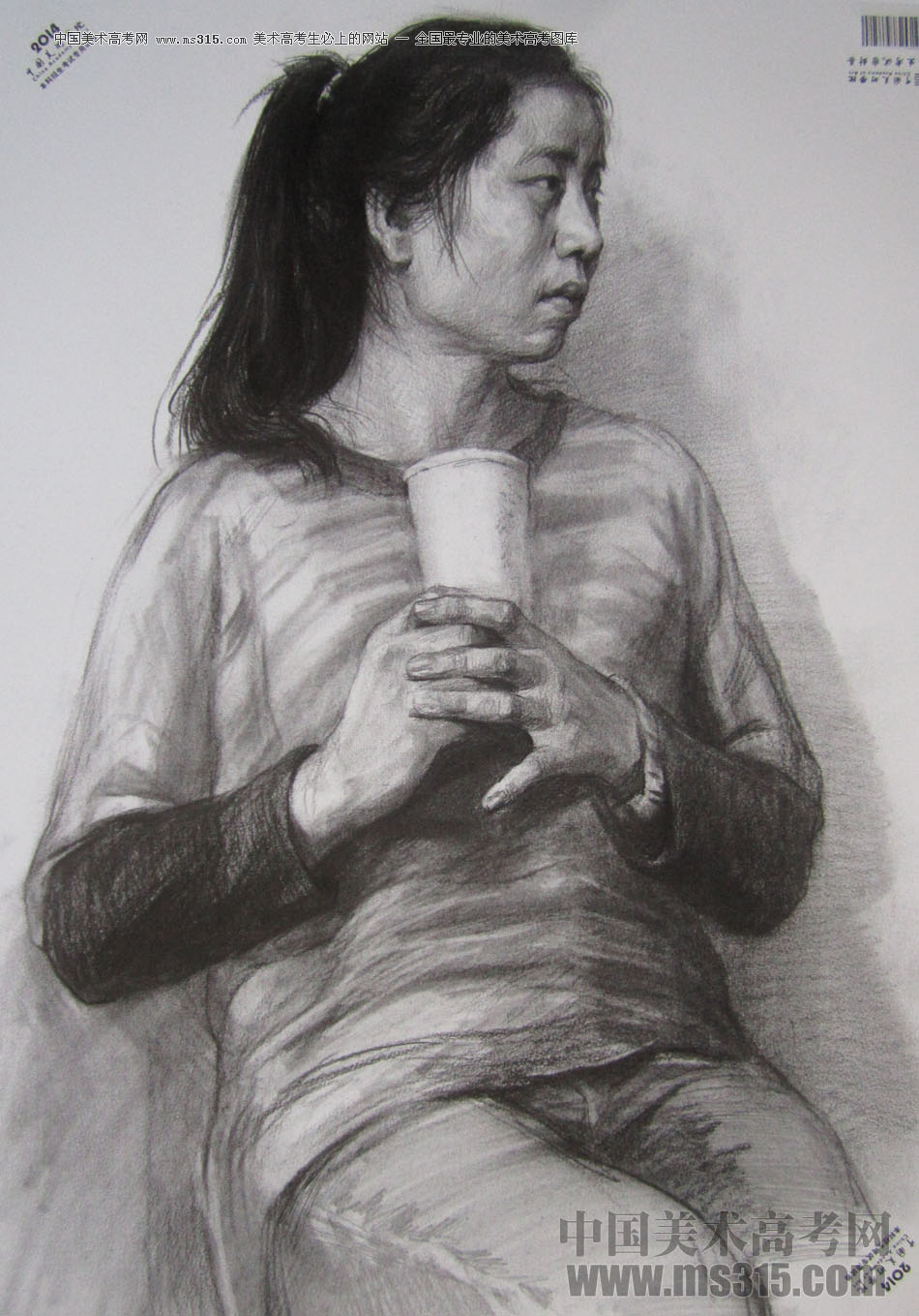 2014年中国美术学院素描优秀试卷51