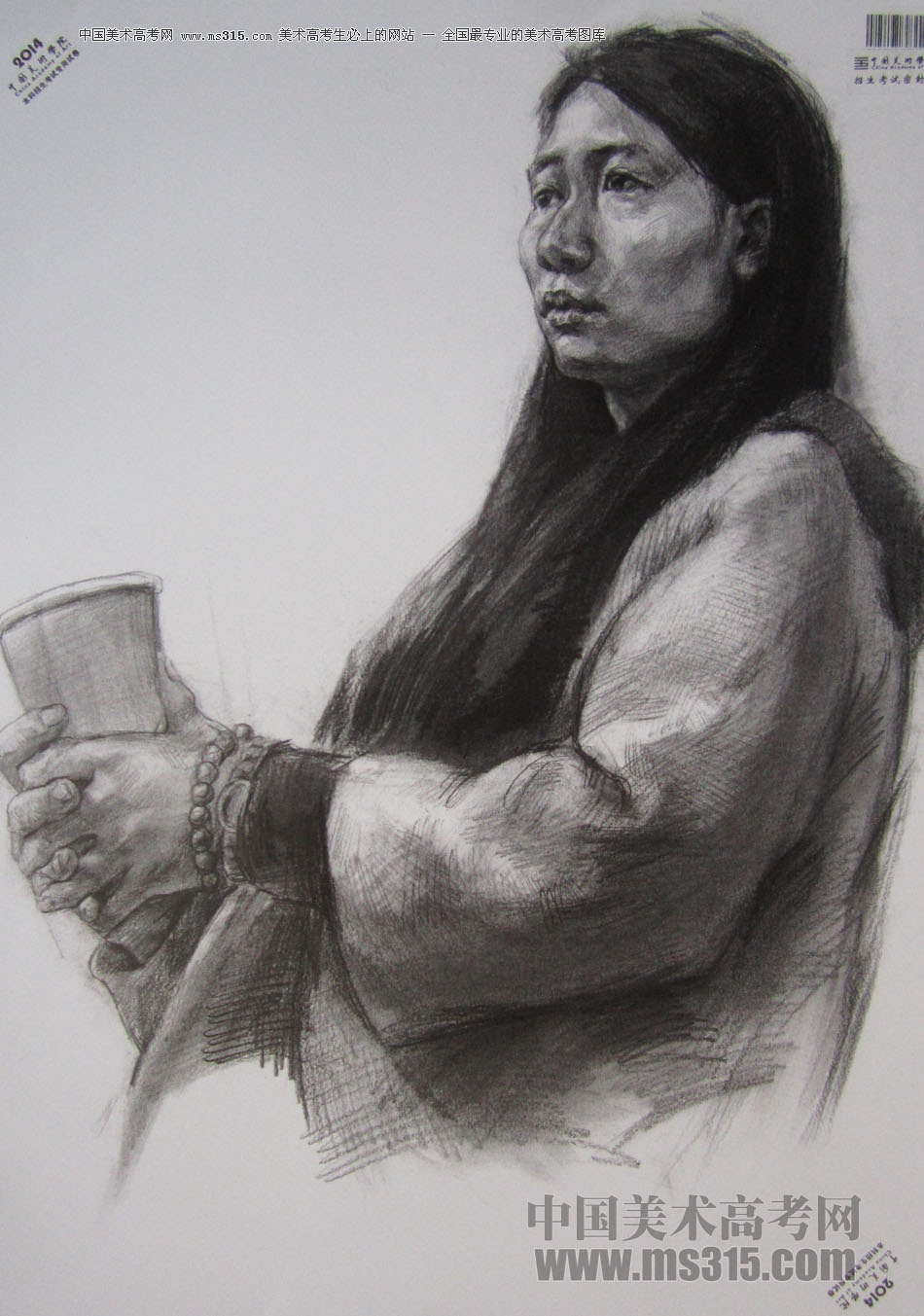 2014年中国美术学院素描优秀试卷52