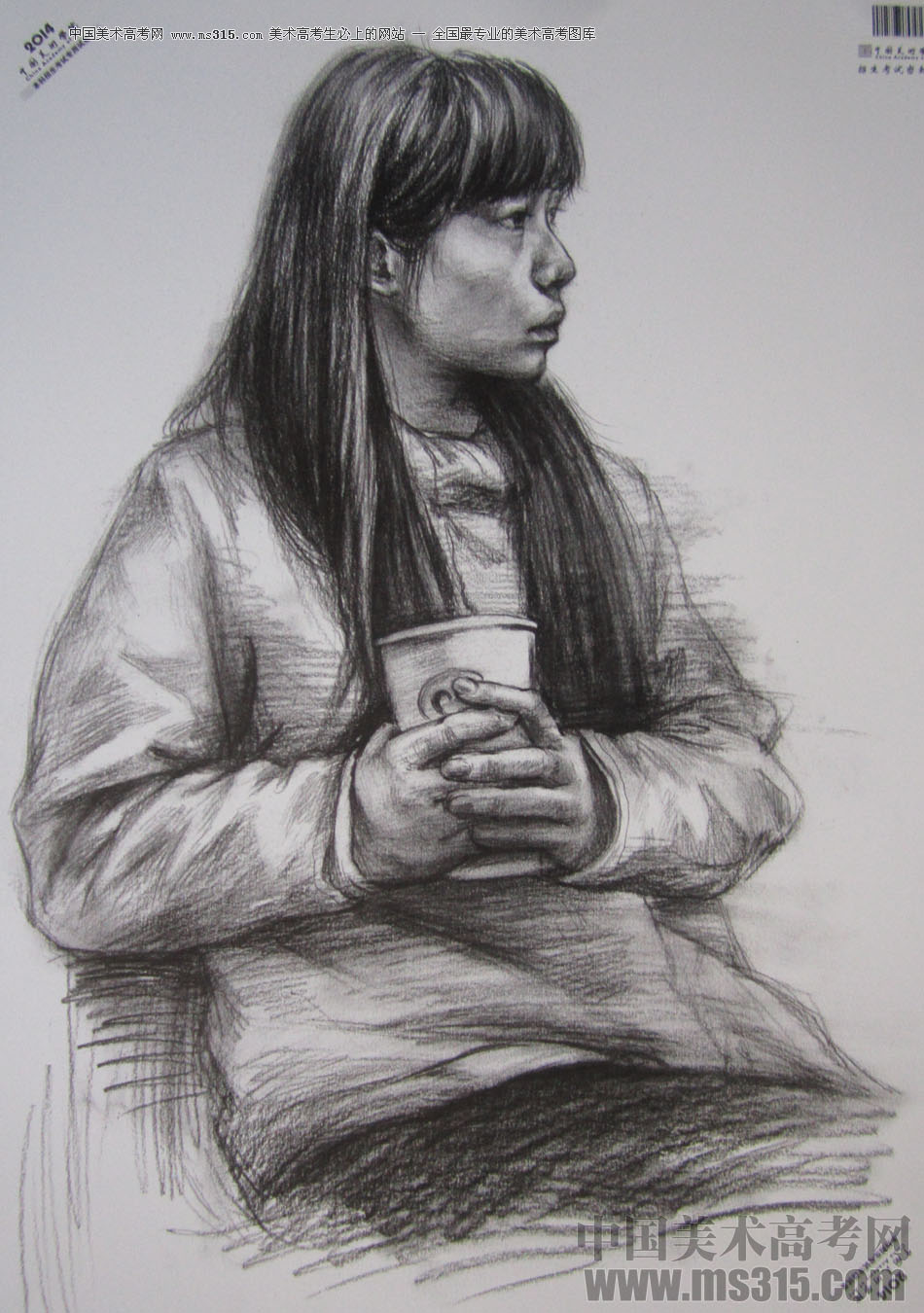 2014年中国美术学院素描优秀试卷55