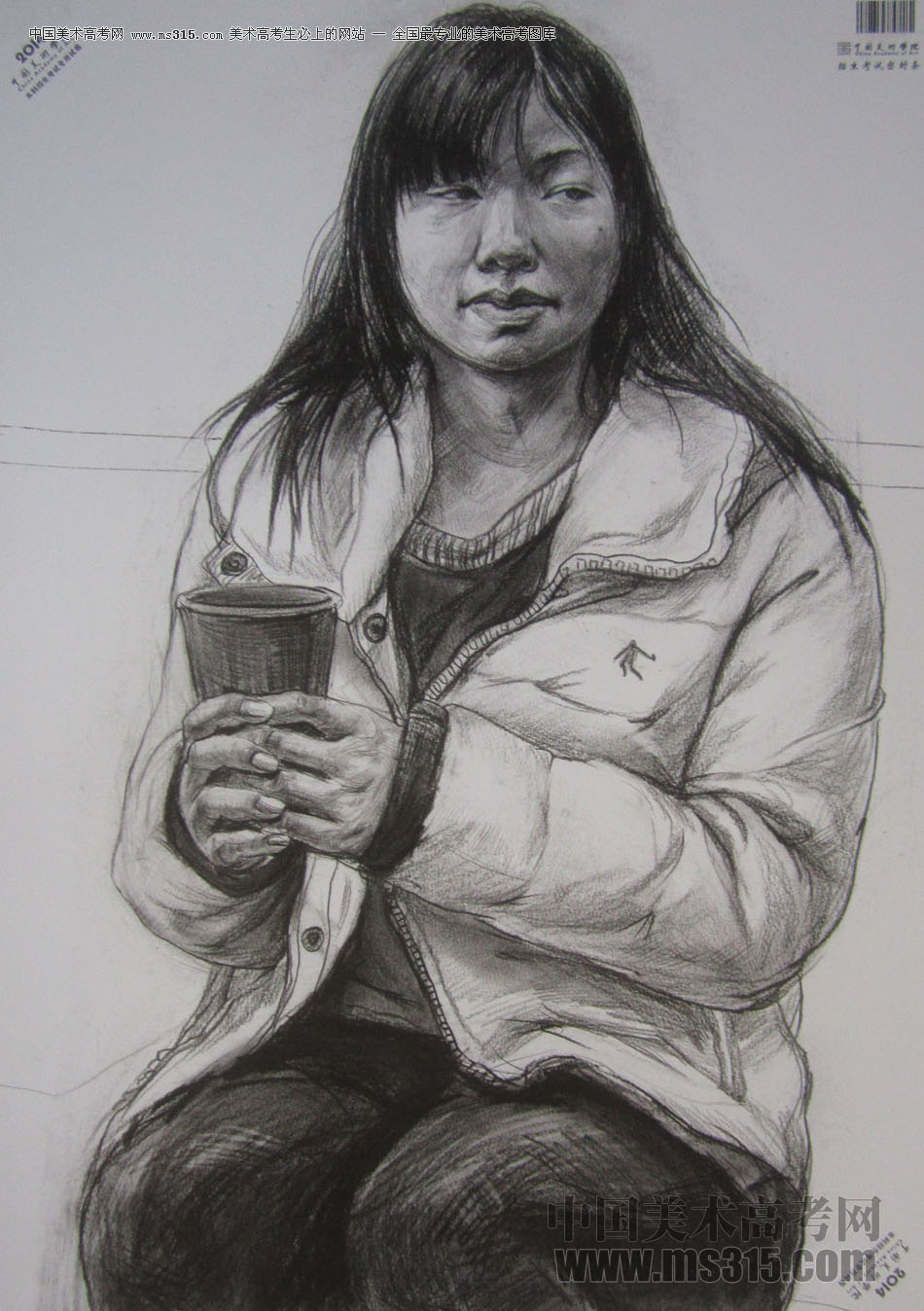 2014年中国美术学院素描优秀试卷58