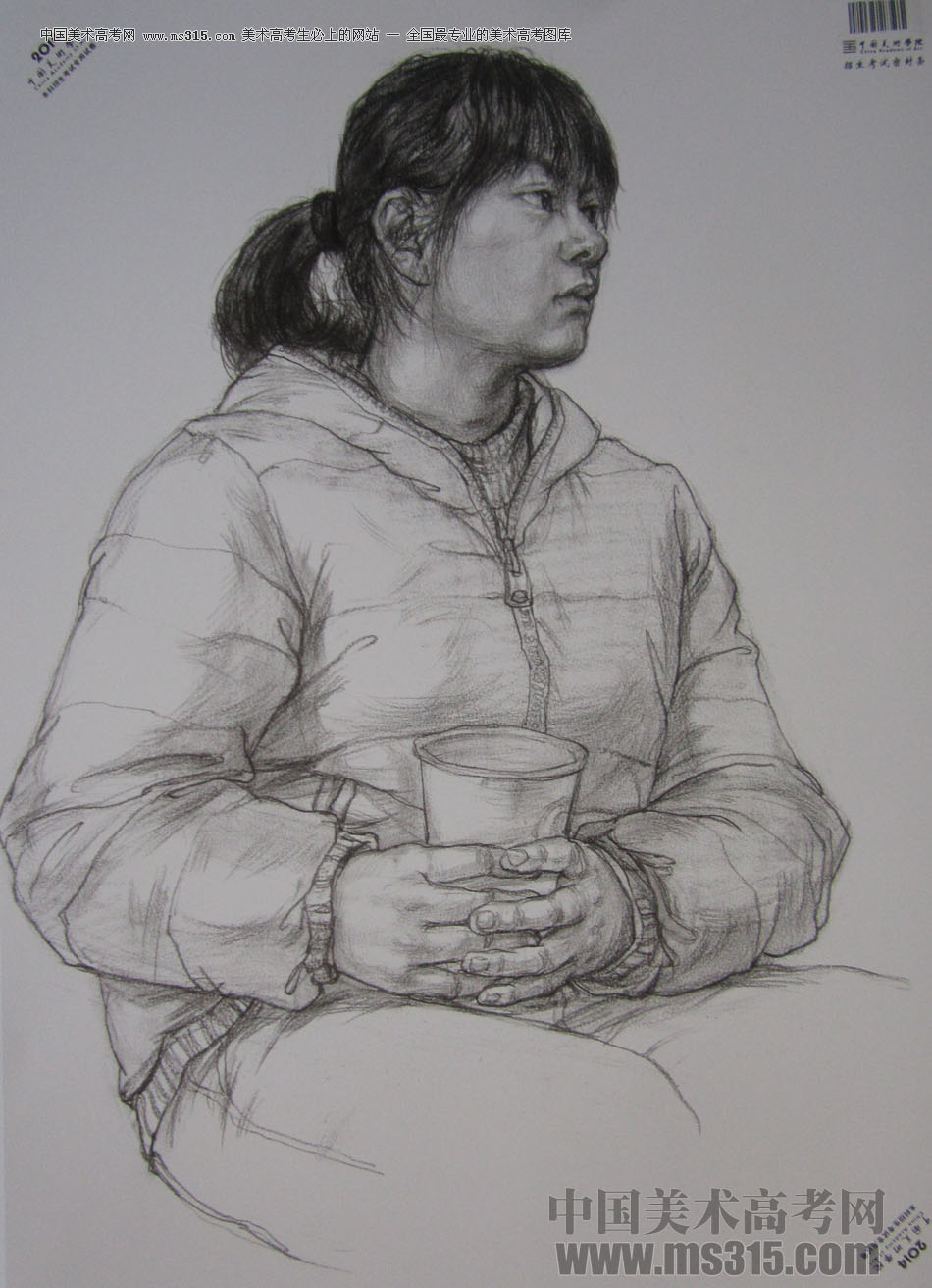 2014年中国美术学院素描优秀试卷59