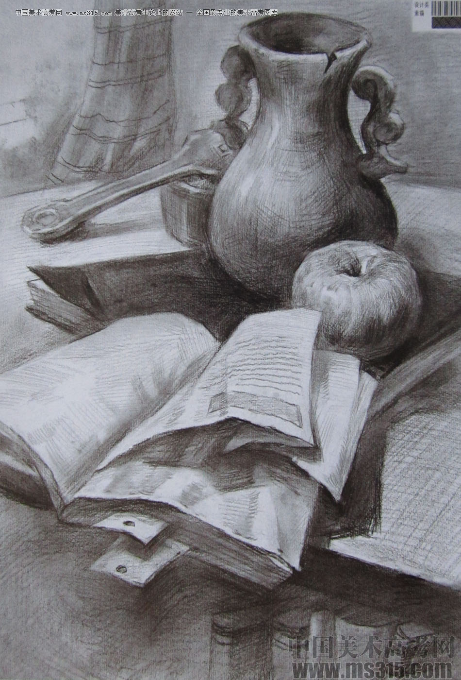 2014年四川美术学院设计类素描优秀试卷20