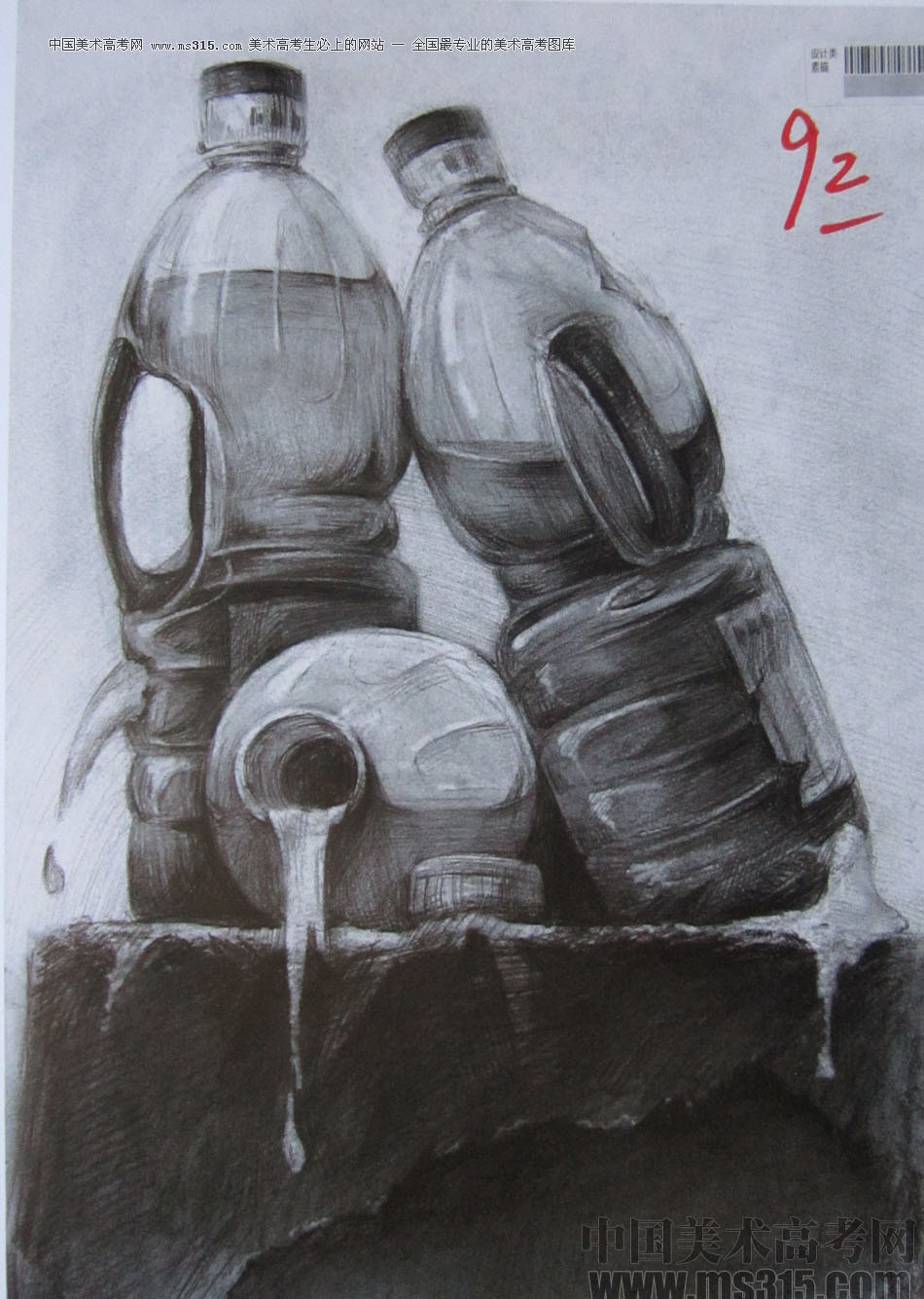 2014年四川美术学院设计类素描优秀试卷57