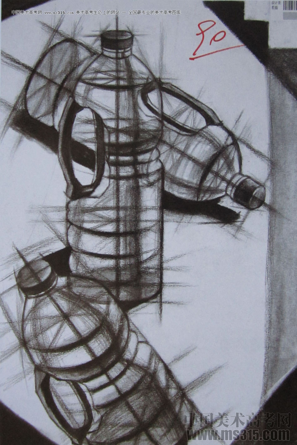 2014年四川美术学院设计类素描优秀试卷68