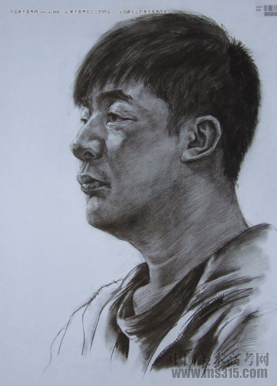 2014年四川美术学院造型类素描优秀试卷6