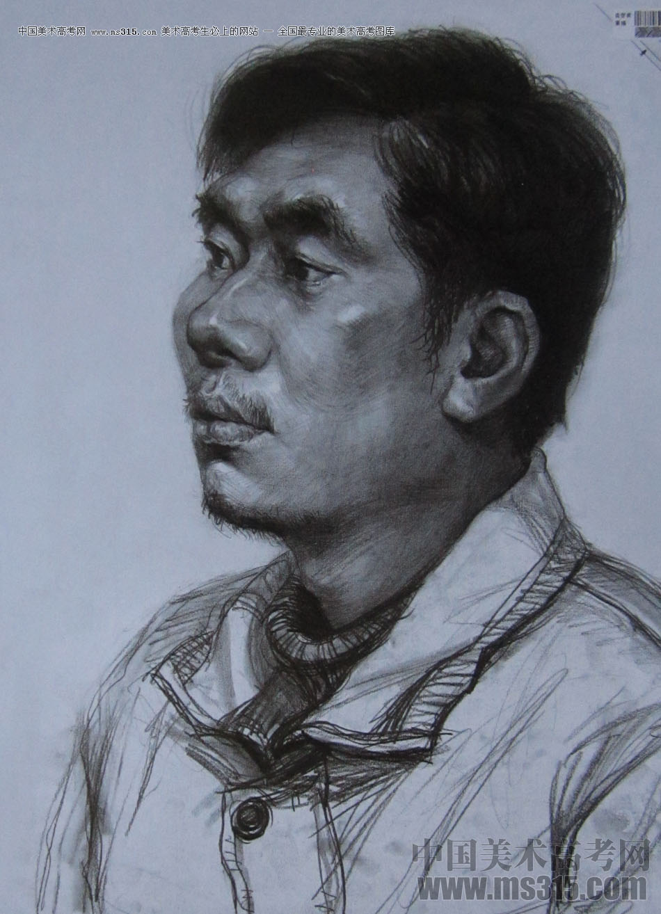 2014年四川美术学院造型类素描优秀试卷24