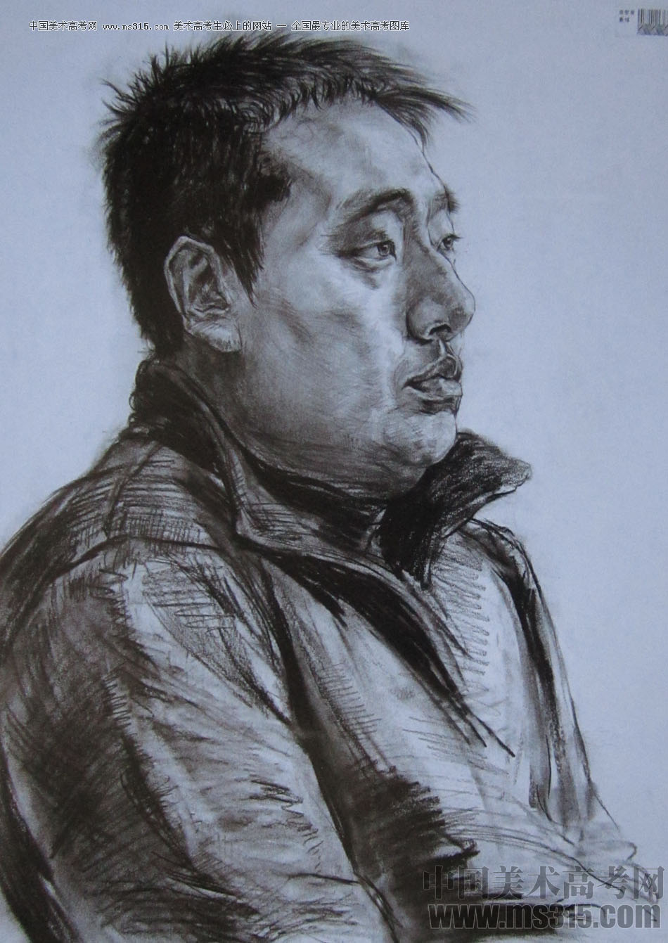 2014年四川美术学院造型类素描优秀试卷27