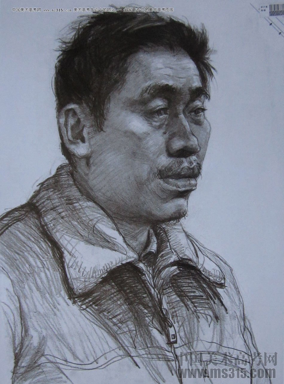 2014年四川美术学院造型类素描优秀试卷41