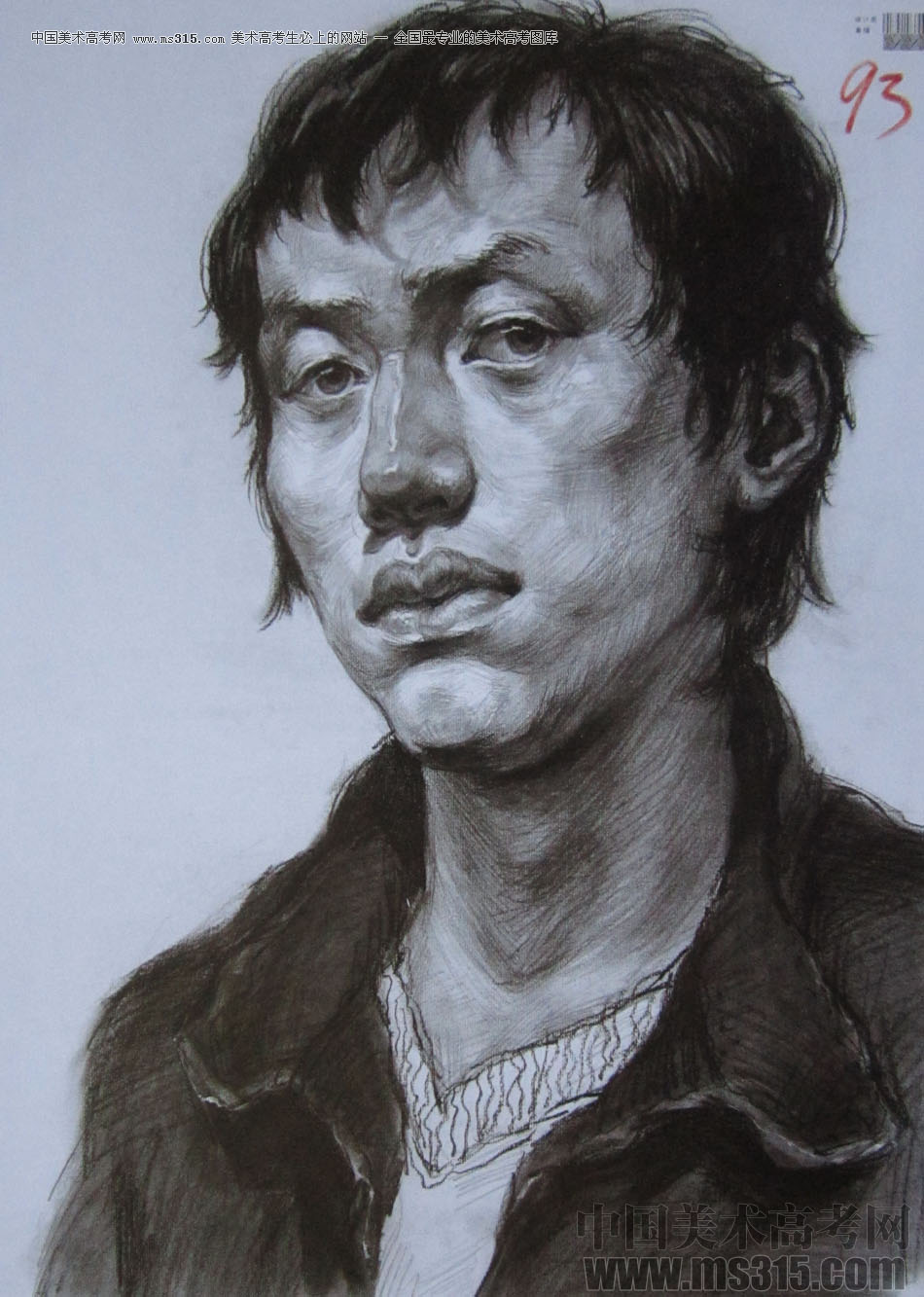 2014年四川美术学院造型类素描优秀试卷44