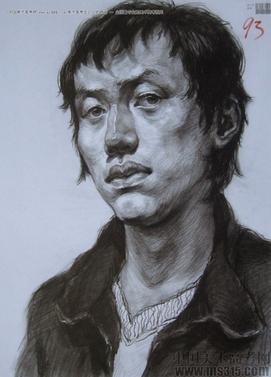 2014年四川美术学院造型类素描优秀试卷46