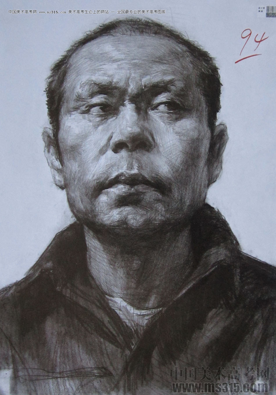 2014年四川美术学院造型类素描优秀试卷50