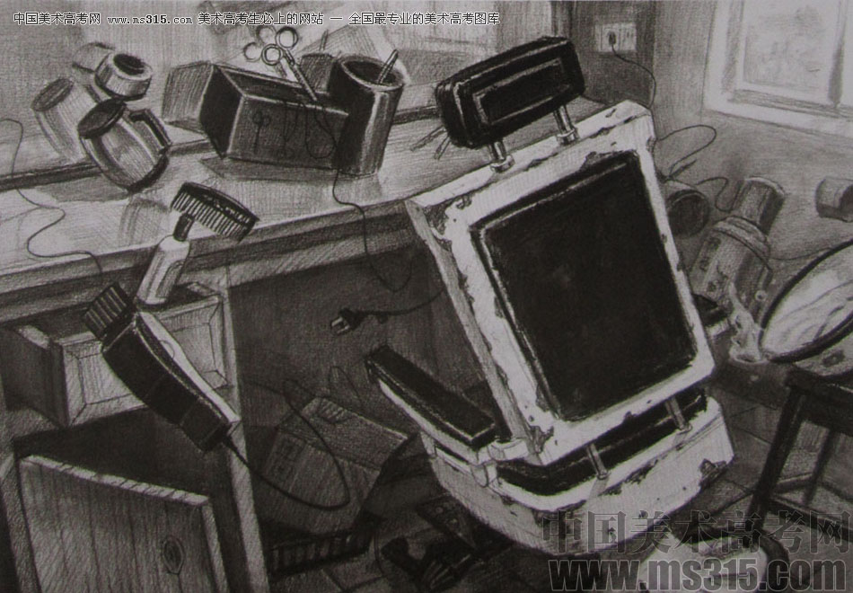 2016清华大学美术学院设计素描优秀试卷19