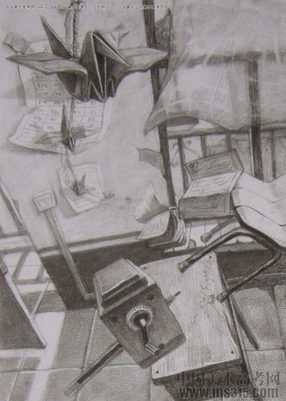 2016清华大学美术学院设计素描优秀试卷36