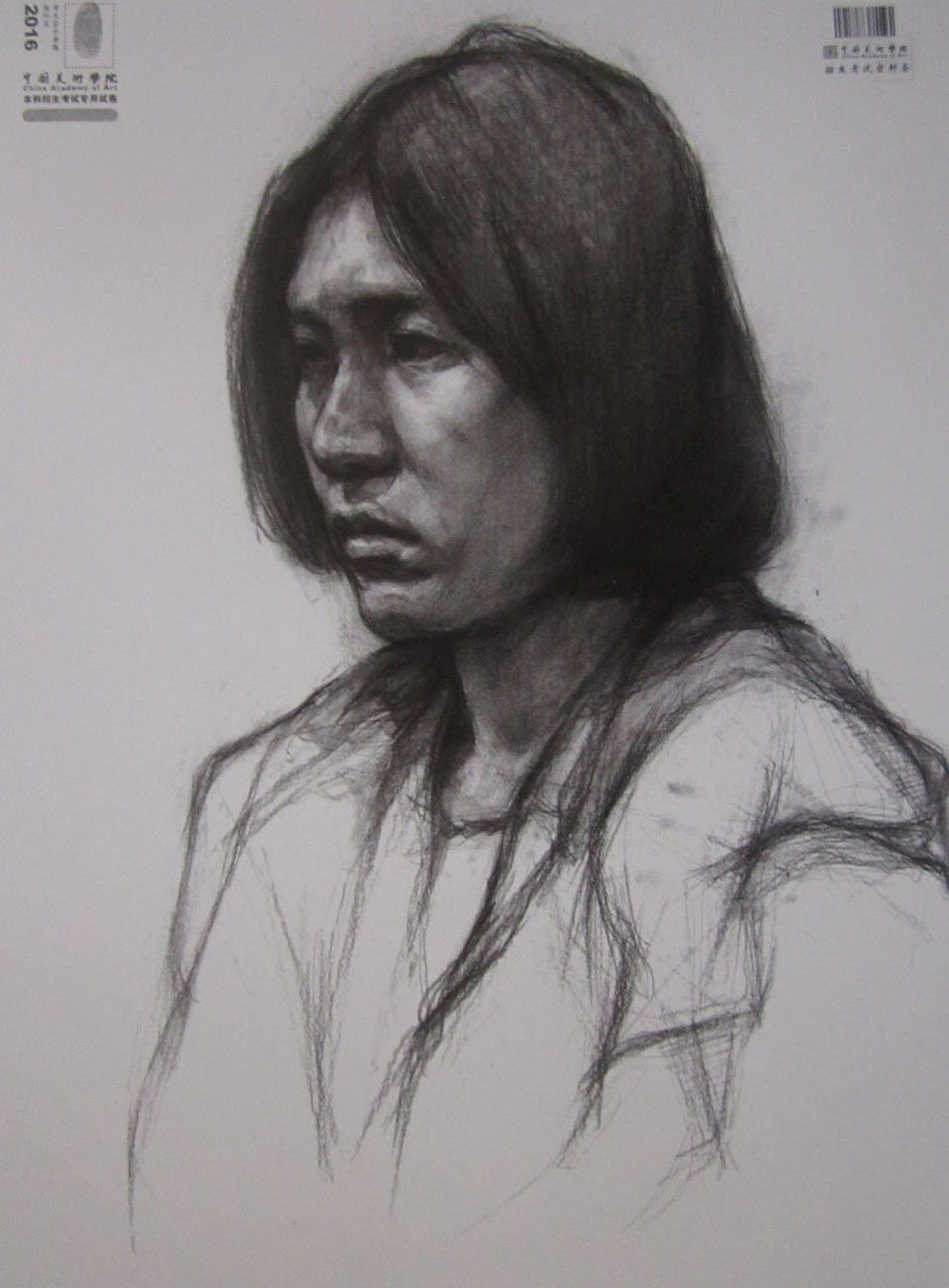 2016中国美术学院素描高分试卷70
