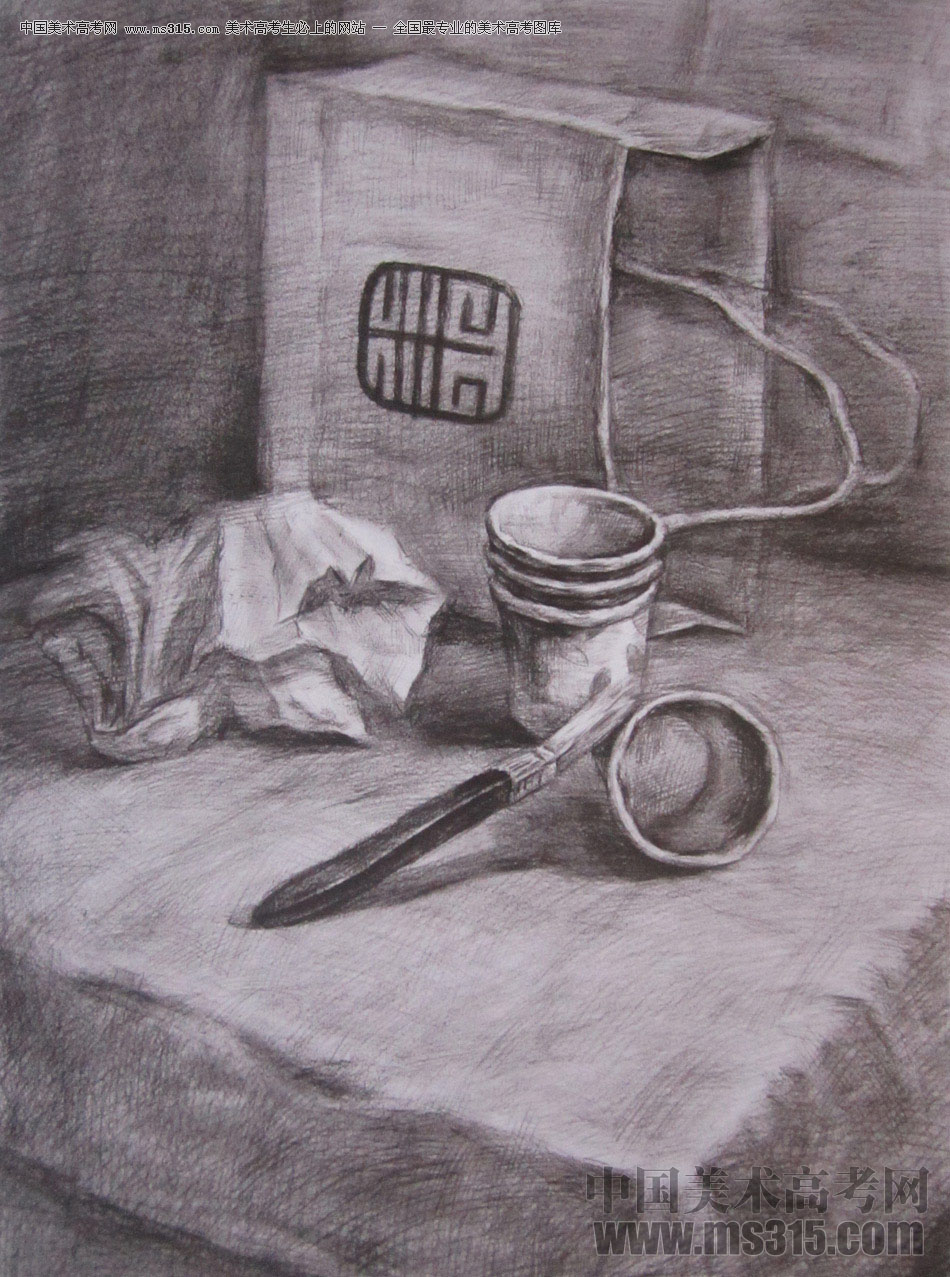 2016年西安美术学院素描优秀试卷6