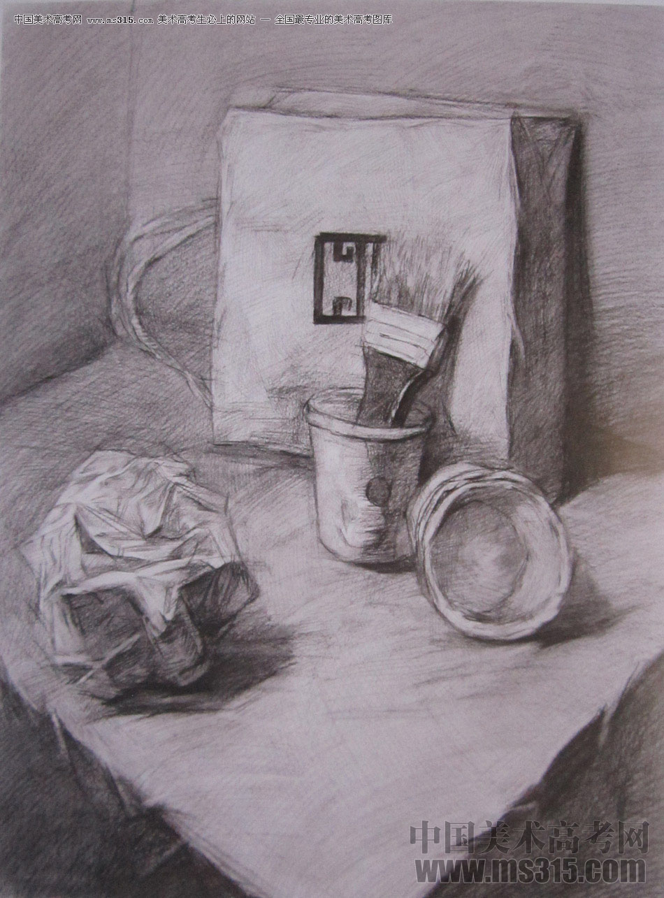 2016年西安美术学院素描优秀试卷17