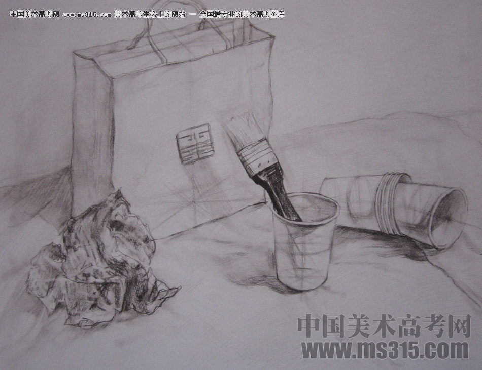 2016年西安美术学院素描优秀试卷23