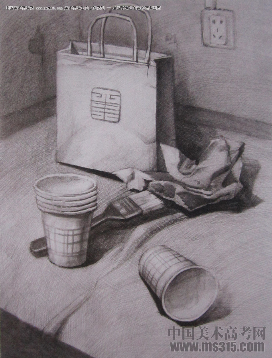 2016年西安美术学院素描优秀试卷34
