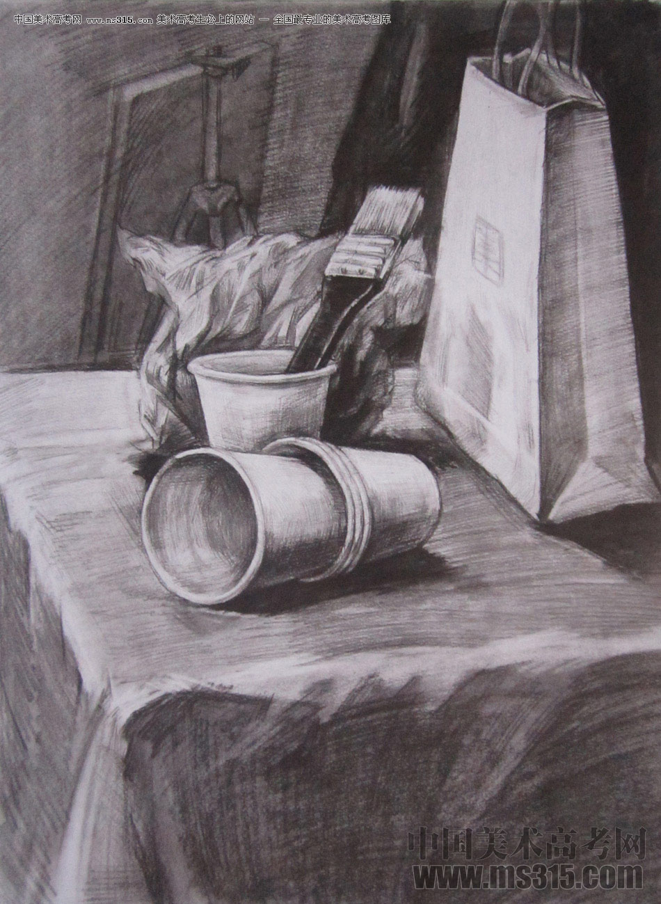 2016年西安美术学院素描优秀试卷50