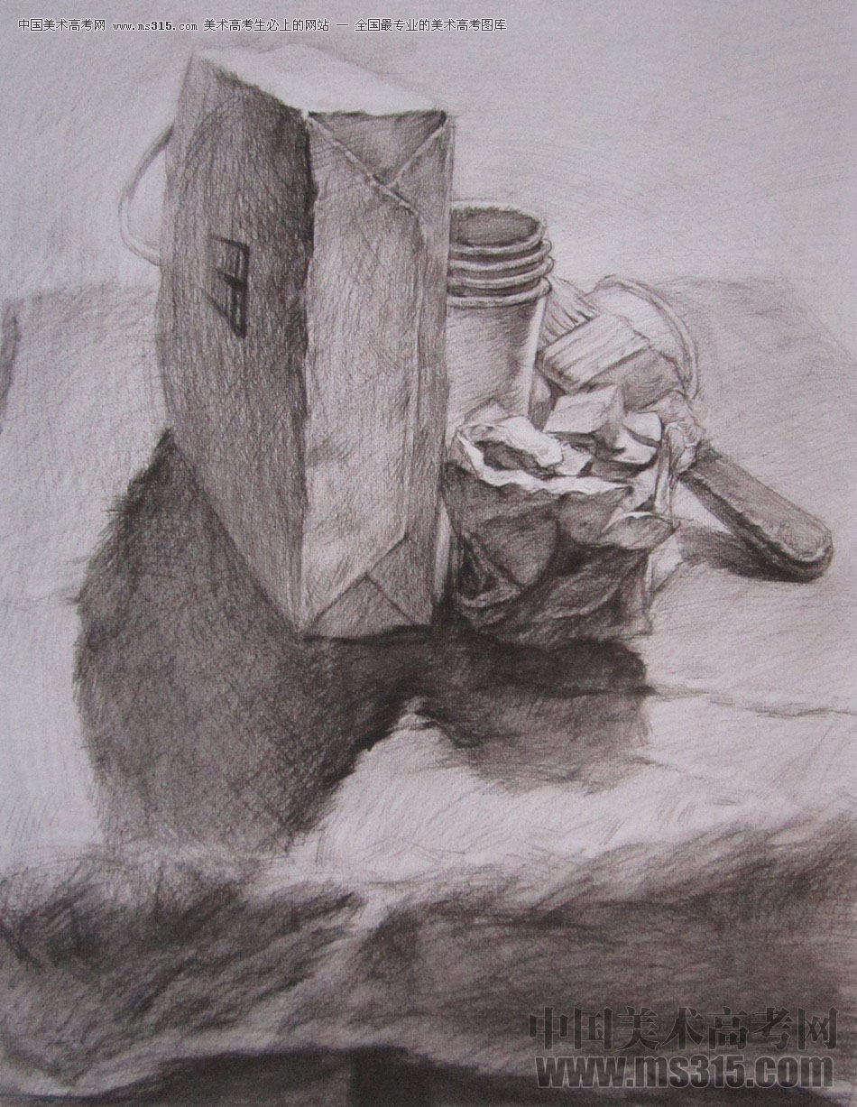 2016年西安美术学院素描优秀试卷55