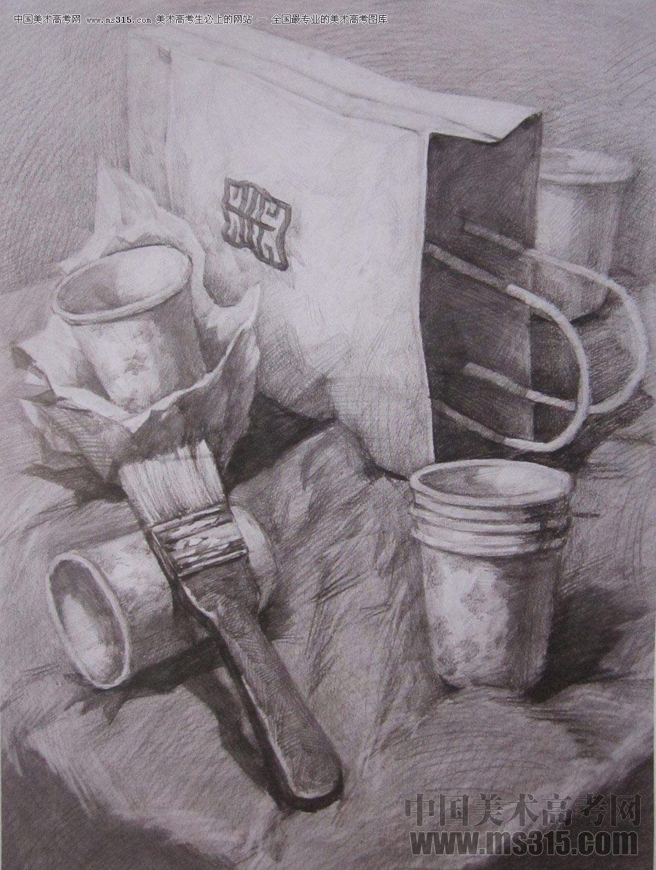 2016年西安美术学院素描优秀试卷58