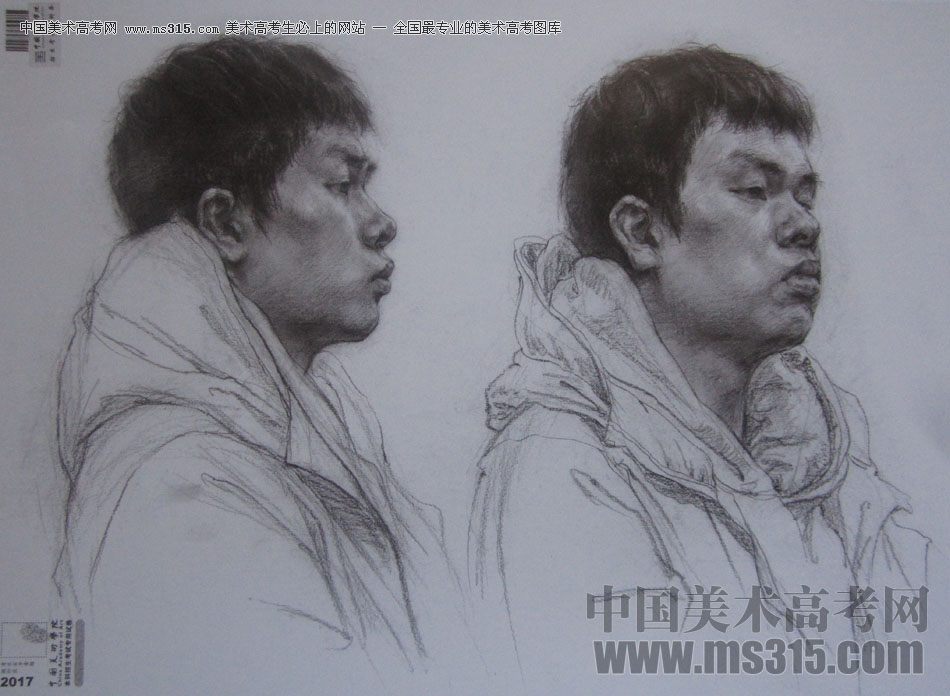 2017年中国美术学院素描优秀试卷3