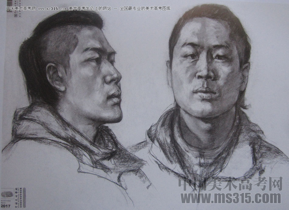 2017年中国美术学院素描优秀试卷6