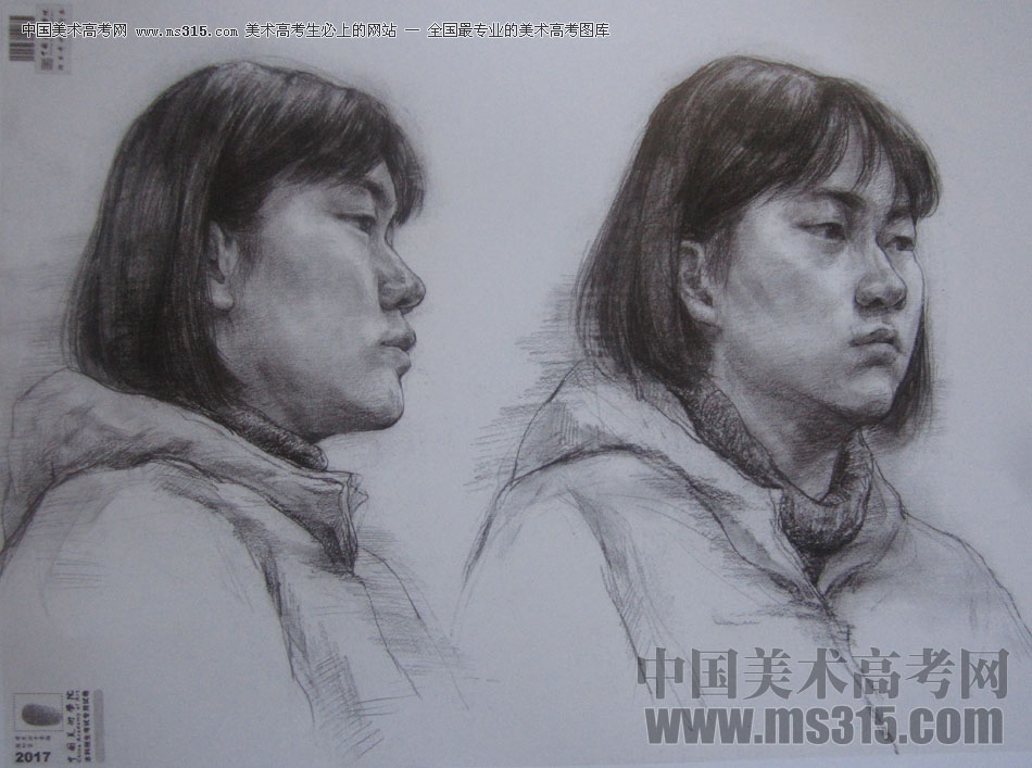 2017年中国美术学院素描优秀试卷4
