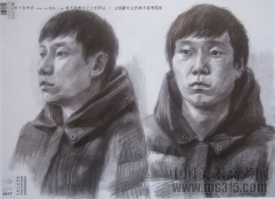 2017年中国美术学院素描优秀试卷7