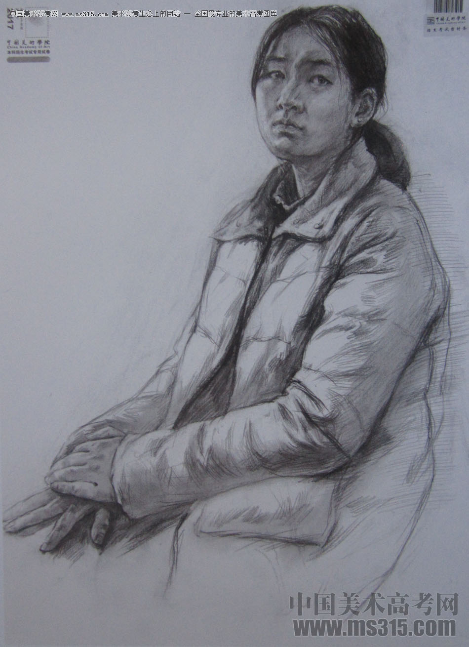 2017年中国美术学院素描优秀试卷67