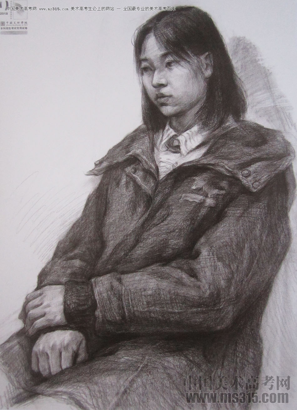2018年中国美术学院素描优秀试卷56