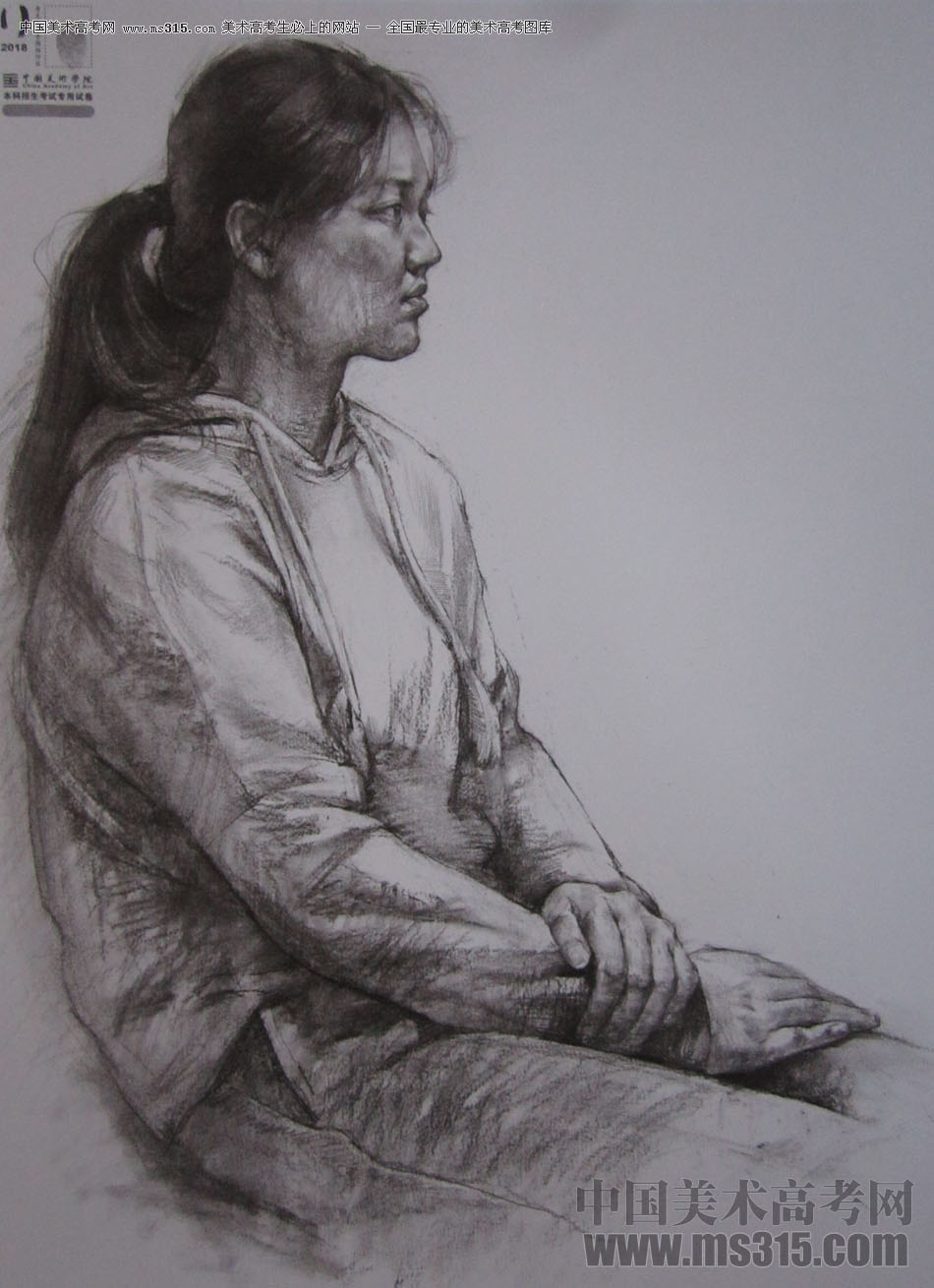 2018年中国美术学院素描优秀试卷57