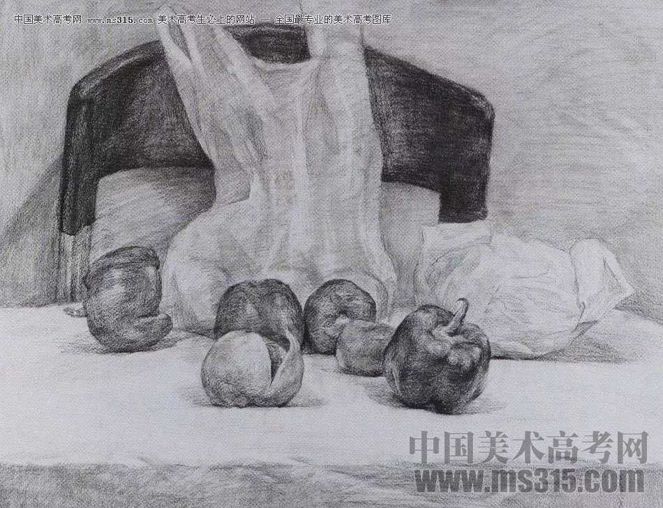 2017年西安美术学院素描高分试卷23