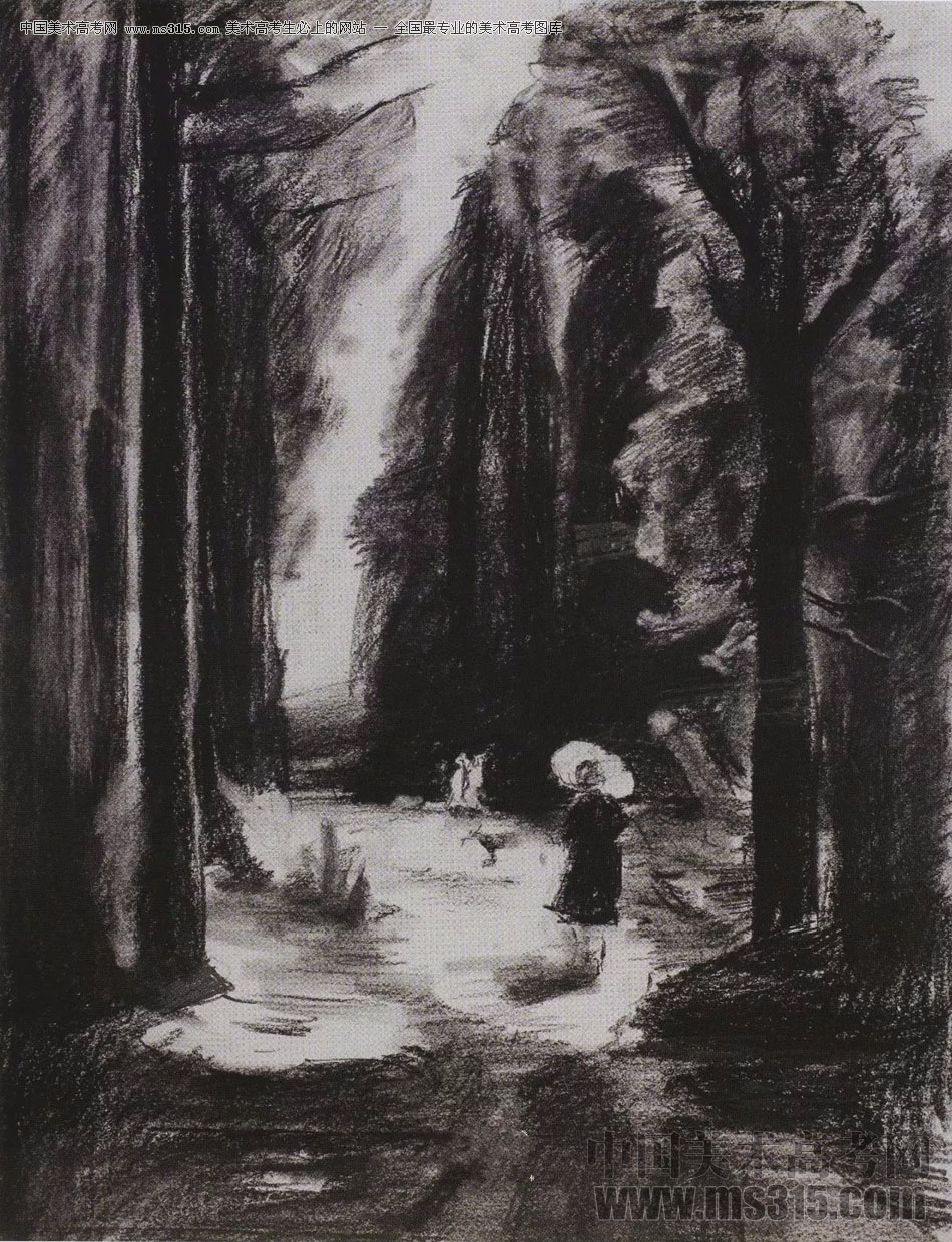 2017年西安美术学院速写高分试卷9