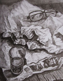 2009年清华大学美术学院素描高分试卷2（设计）