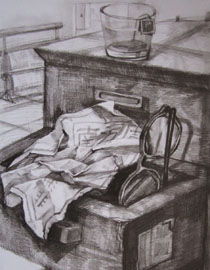 2009年清华大学美术学院素描高分试卷3（设计）