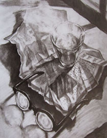 2009年清华大学美术学院素描高分试卷4（设计）