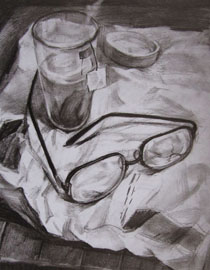 2009年清华大学美术学院素描高分试卷7（设计）