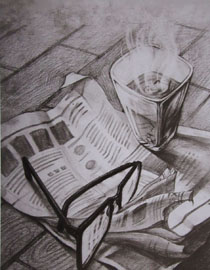 2009年清华大学美术学院素描高分试卷14（设计）