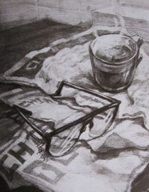 2009年清华大学美术学院素描高分试卷19（设计）