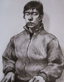 2009年清华大学美术学院素描高分试卷31（造型）