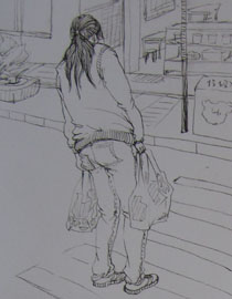 2009年清华大学美术学院速写高分试卷6（设计）